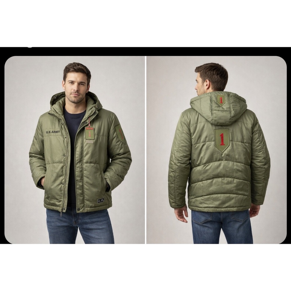 1st Infantry Division U.S. Army/Sears Collab, Parka Vintage, Military, M, NWT,